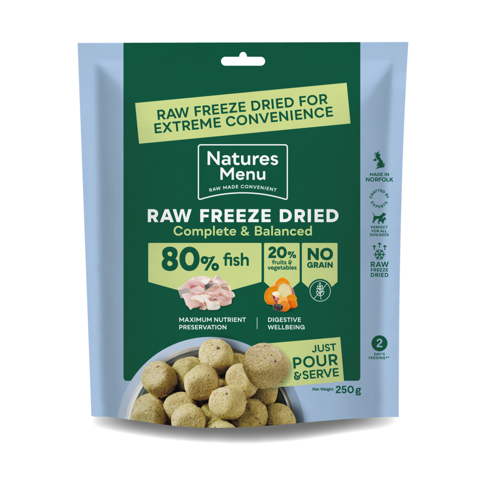 Natures menu Natures Menu Raw Grain Free Freeze Dried pet food packaging
